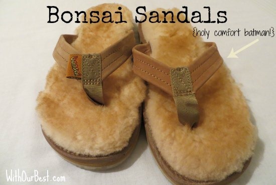 sheepskin sandals